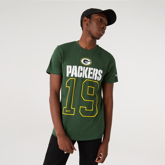 Green Bay Packers On Field Miesten T-paita Vihreä - New Era Vaatteet Outlet FI-863127